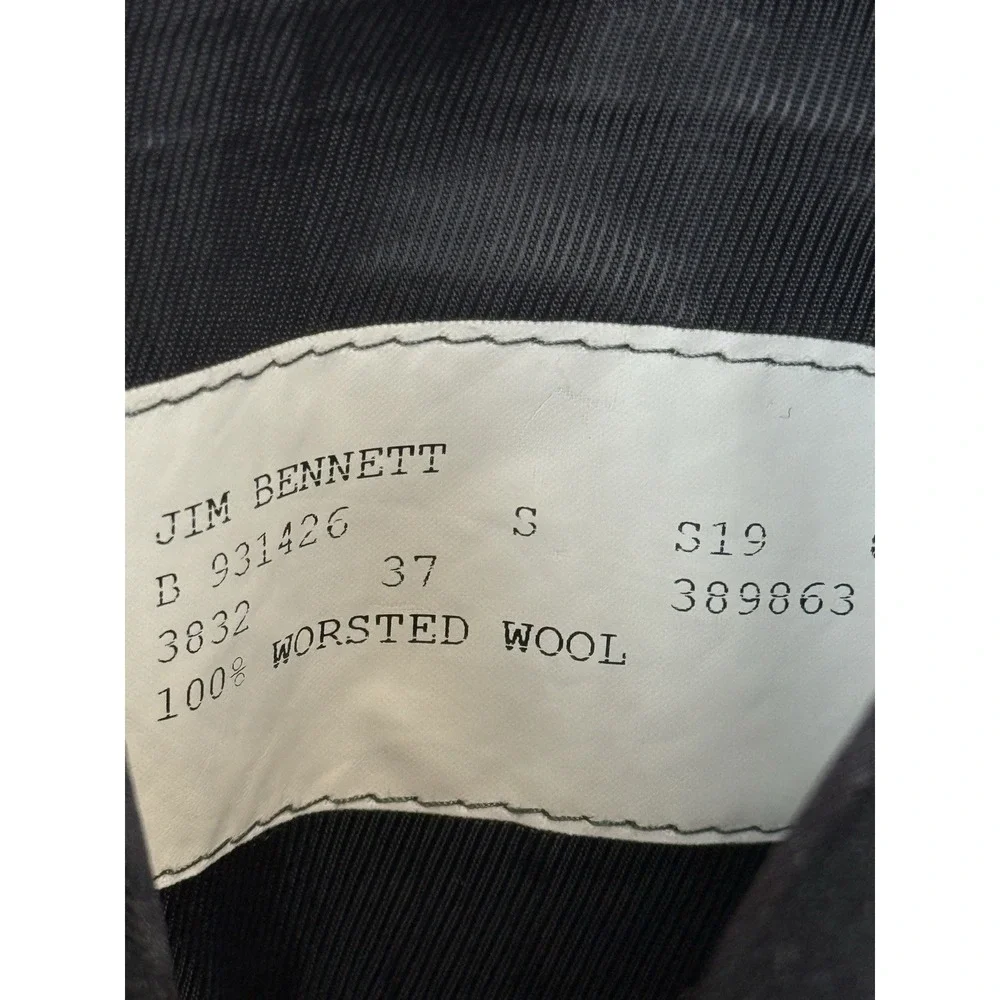 Hart Schaffner Marx‎ Mens Blazer Sport coat Jacket 40S Dark Gray Worsted Wool